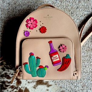 Kate ♠️ Spade “Hot Stuff” small backpack purse